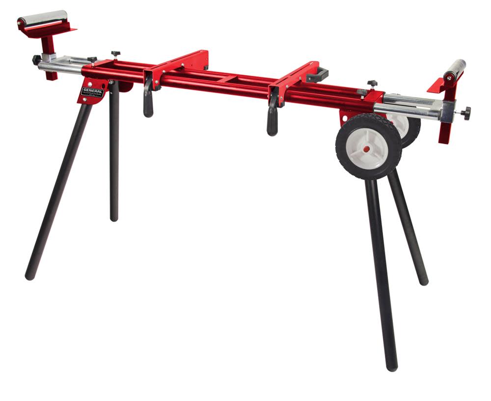 General International Miter Saw Stand with Solid Tires - Ascmtools