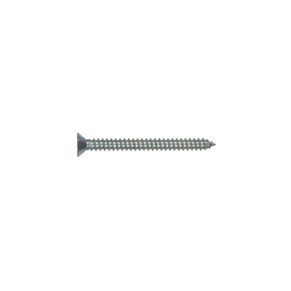 Hillman #14 x 1 1/2″ Zinc Flat Head Phillips Sheet Metal Screw 100pk - Ascmtools