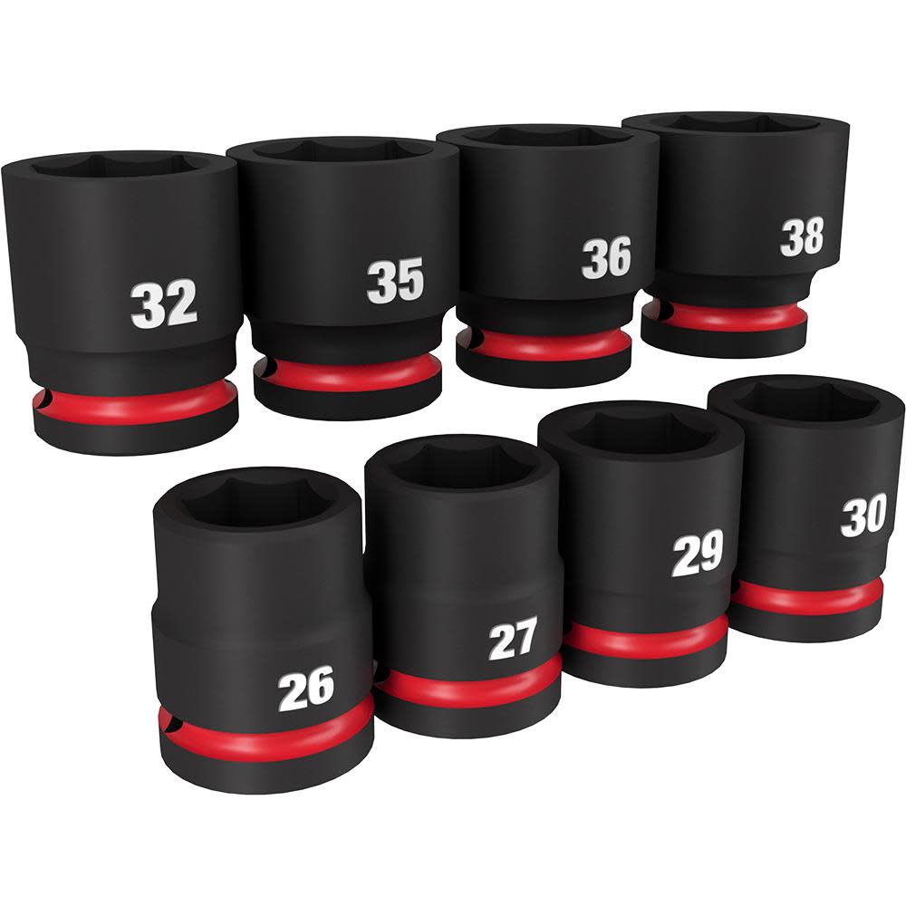 Milwaukee Impact Socket 3/4″ Drive Standard Metric 6 Point 8pc - Ascmtools