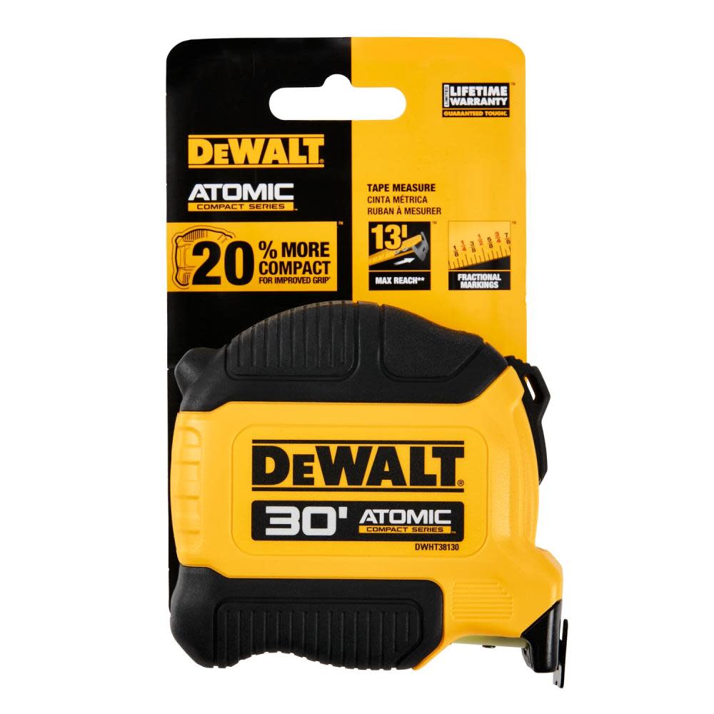 DEWALT ATOMIC Compact Series 30′ Tape Measure - Ascmtools