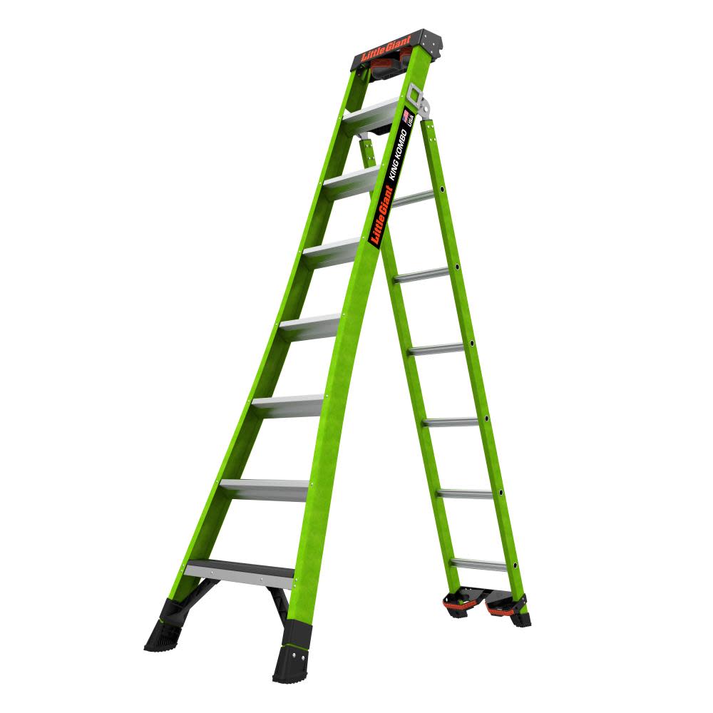 Little Giant Safety KING KOMBO Ladder Industrial 8′ ANSI Type IAA - Ascmtools