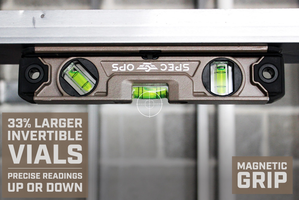 Spec Ops Tools Magnetic Torpedo Level with Bungee - Ascmtools