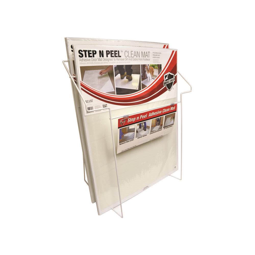 Surface Shield Step N Peel Clean Mat White Frame 25 In. x 31 In. 4 pack 30 Sheets Per Pack - Ascmtools