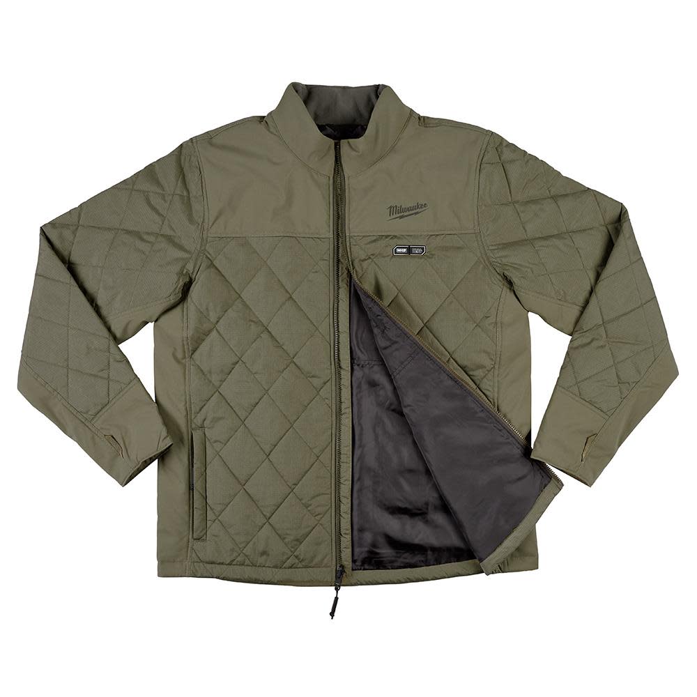 Milwaukee M12 Heated AXIS Jacket Kit XL Olive Green - Ascmtools