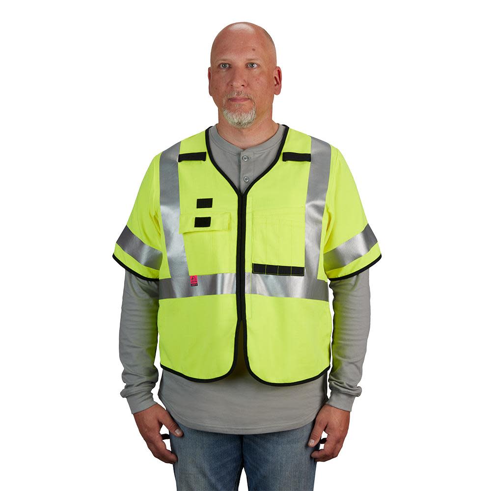 Milwaukee Safety Vest AR/FR Cat. 2 Class 3 High Visibility - Ascmtools