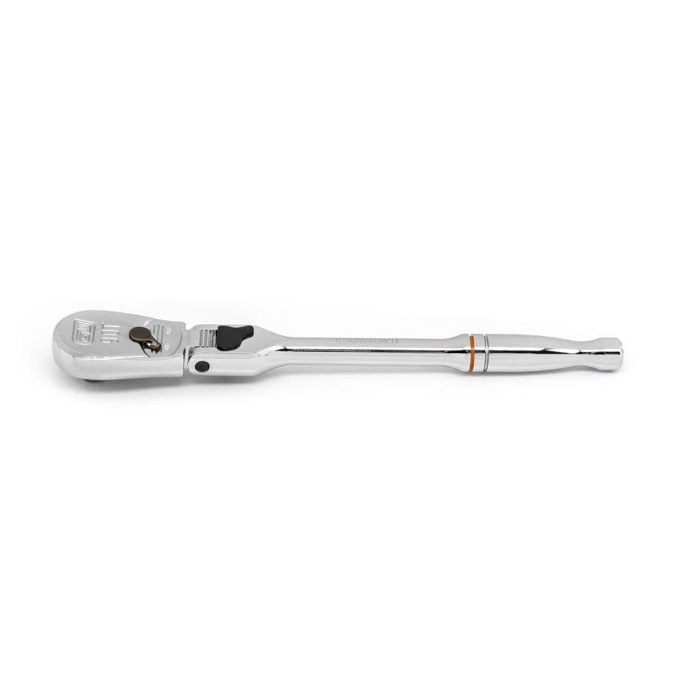 GEARWRENCH 1/4″ Drive 90-Tooth Locking Flex Head Teardrop Ratchet 7″ - Ascmtools