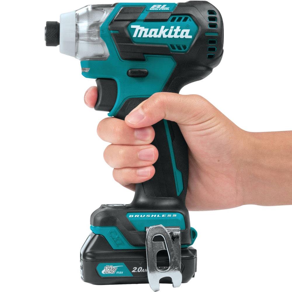 Makita 12 Volt Max CXT Lithium-Ion Brushless Cordless Impact Driver Kit 2.0 Ah - Ascmtools