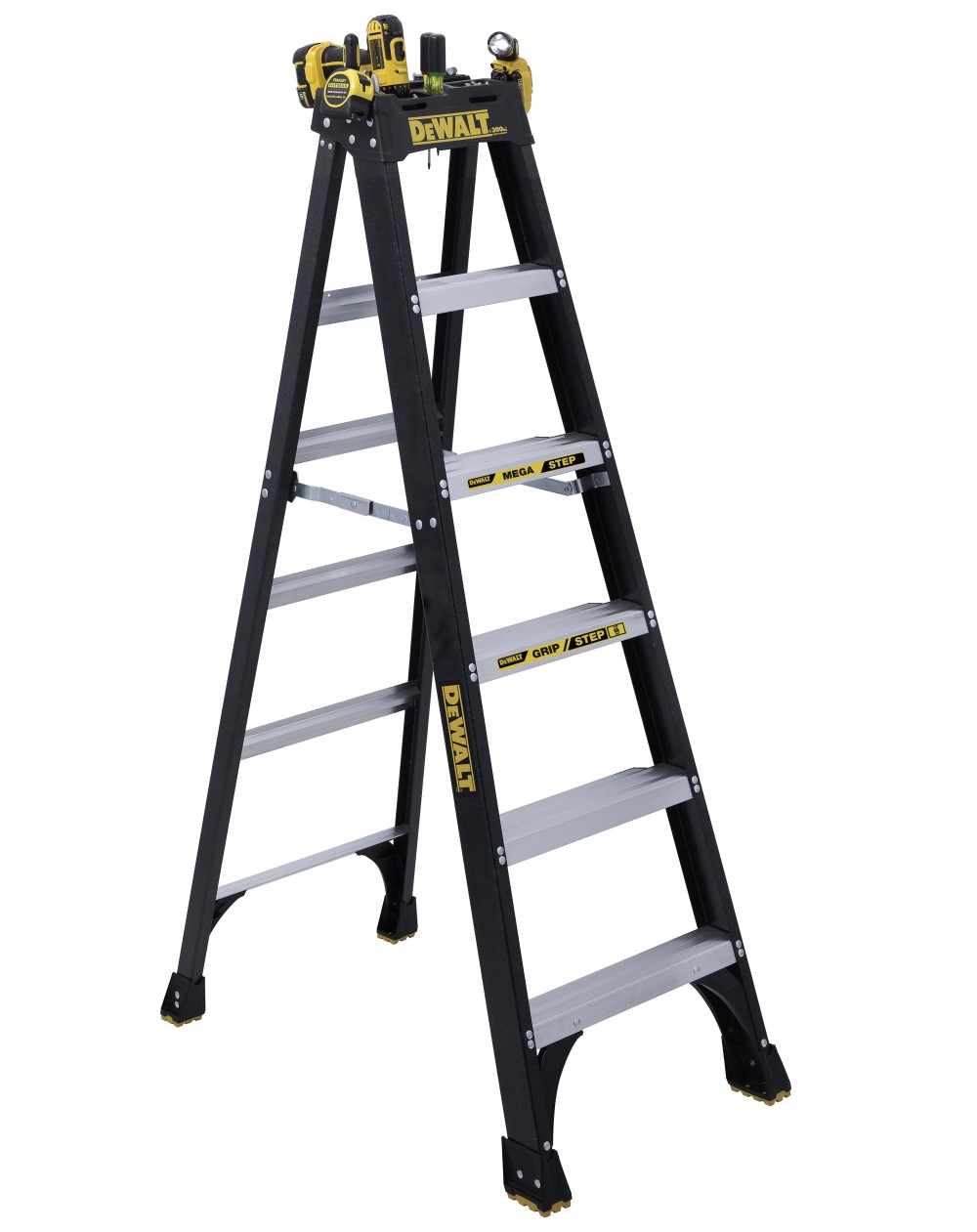 DEWALT Stepladder Type IA 300lb Rated FG 6′ - Ascmtools
