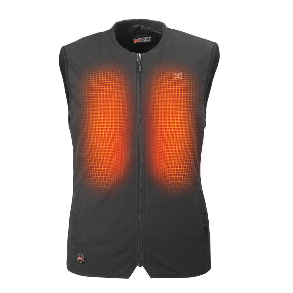 Mobile Warming Peak Heated Vest 7.4 Volt Black Mens 3XL - Ascmtools