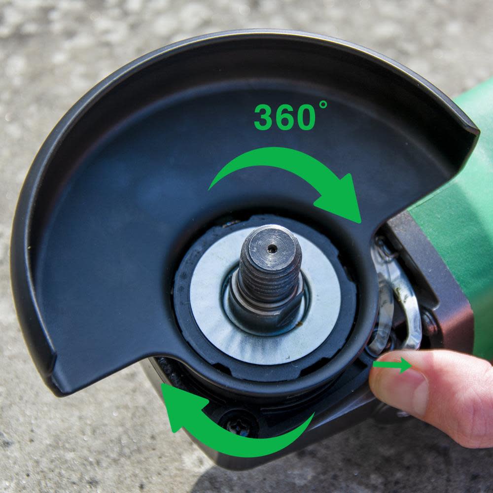 Metabo HPT 4 1/2″ Paddle Switch Disc Grinder with Brake - Ascmtools