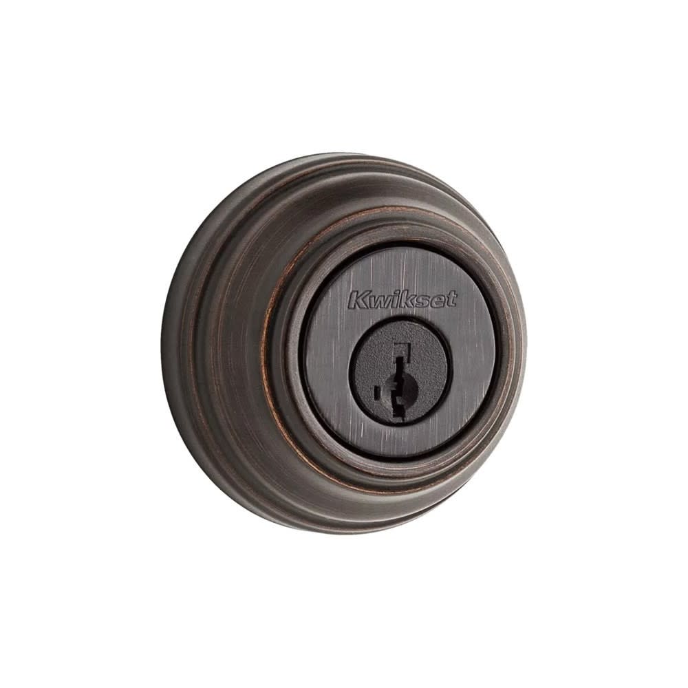 Kwikset Venetian Bronze Keyed Entry Double Cylinder Door Deadbolt - Ascmtools