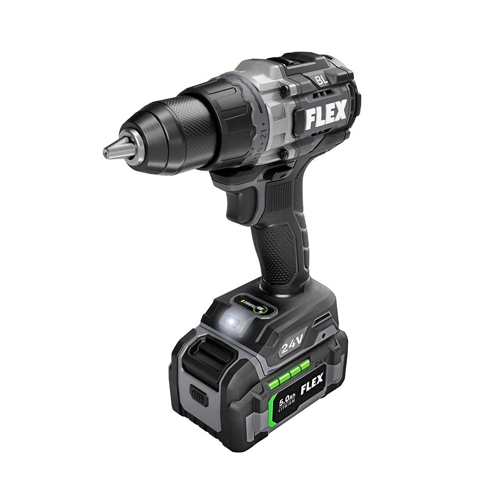 FLEX 24V Drill Driver With Turbo Mode and Quick Eject Impact Driver Kit - Ascmtools
