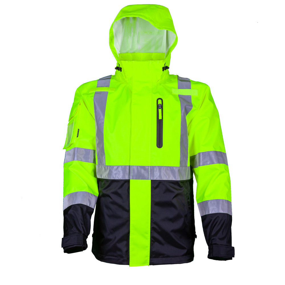 Mobile Warming Hi-Vis Heated Rain Heated Jacket Men’s 7.4 Volt HI-VIZ 2X - Ascmtools