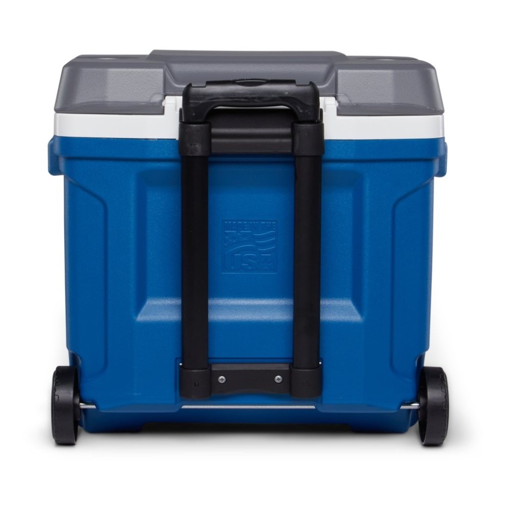 Igloo Latitude 30 Roller Hard Cooler Indigo Blue/Meteorite 30qt - Ascmtools