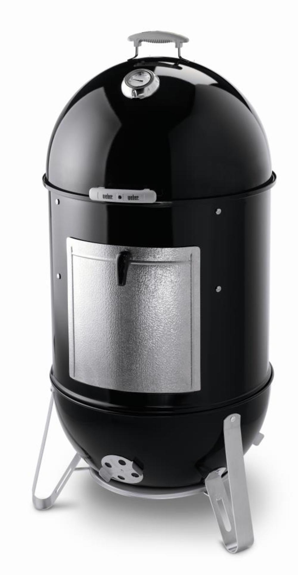 Weber 22 inch Smokey Mountain Cooker Smoker in Black with Cover and Built-In Thermometer - Ascmtools