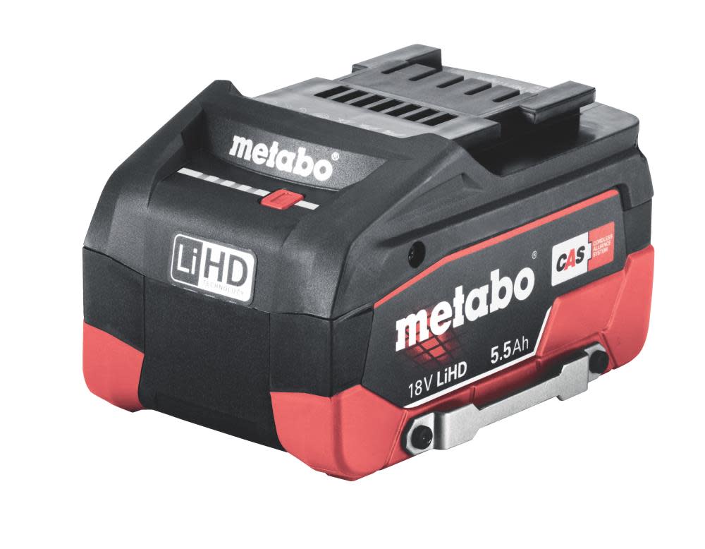 Metabo 18V DropSecure Battery Pack 5.5Ah LiHD with Tethering Point - Ascmtools