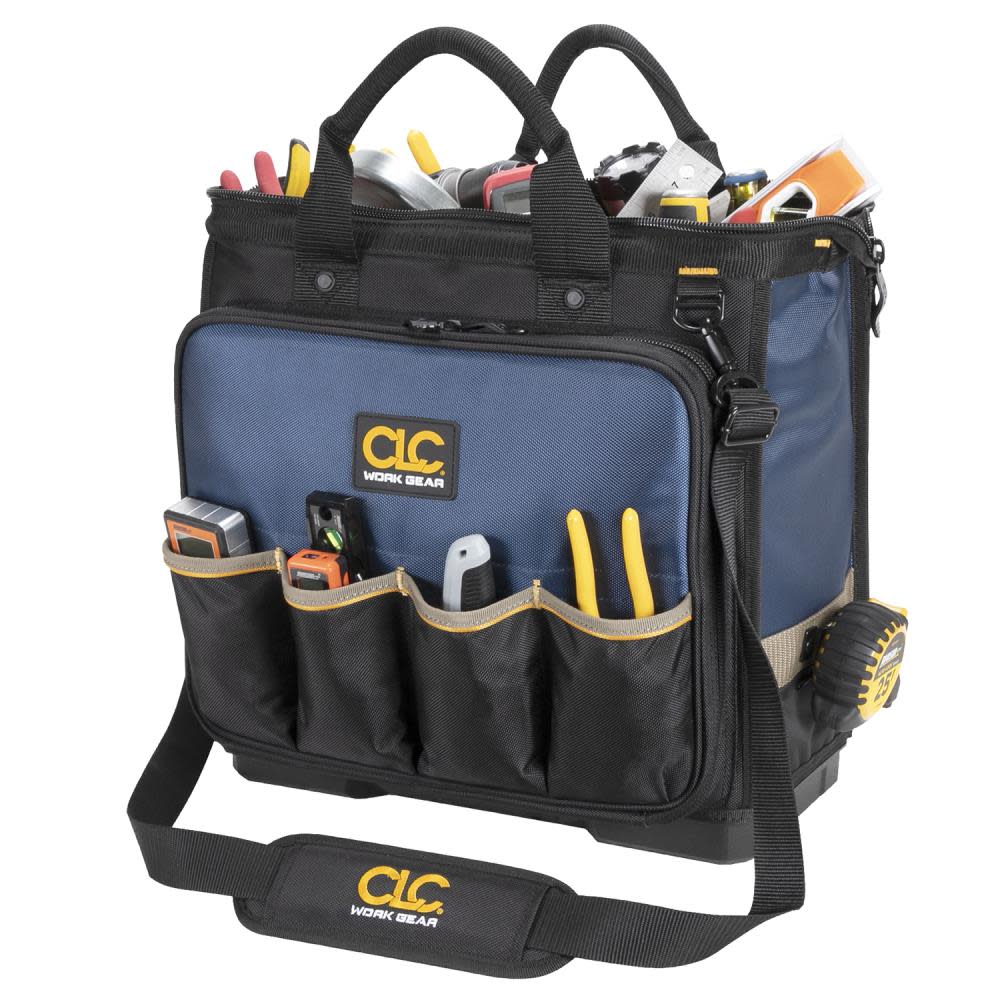CLC Technician Tool Bag Molded Base Multi Compartment 17″ - Ascmtools