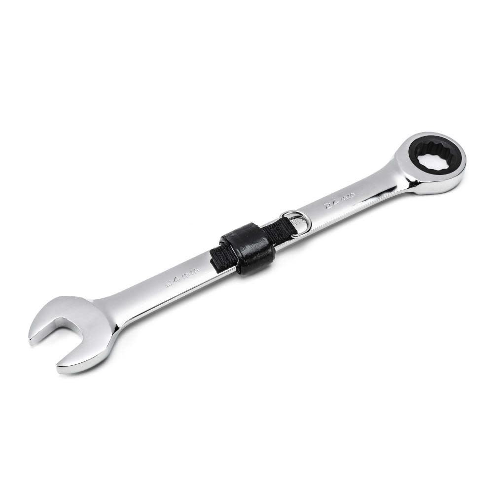 GEARWRENCH 24mm 12 Point Tether Ready Ratcheting Combination Wrench - Ascmtools