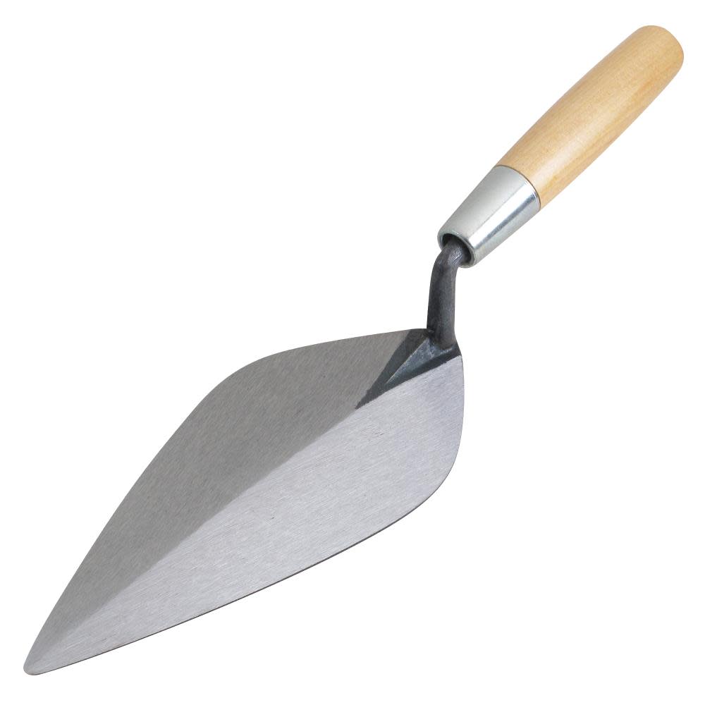 Kraft Tool Co 11 In. Narrow London Brick Trowel with Wood Handle - Ascmtools