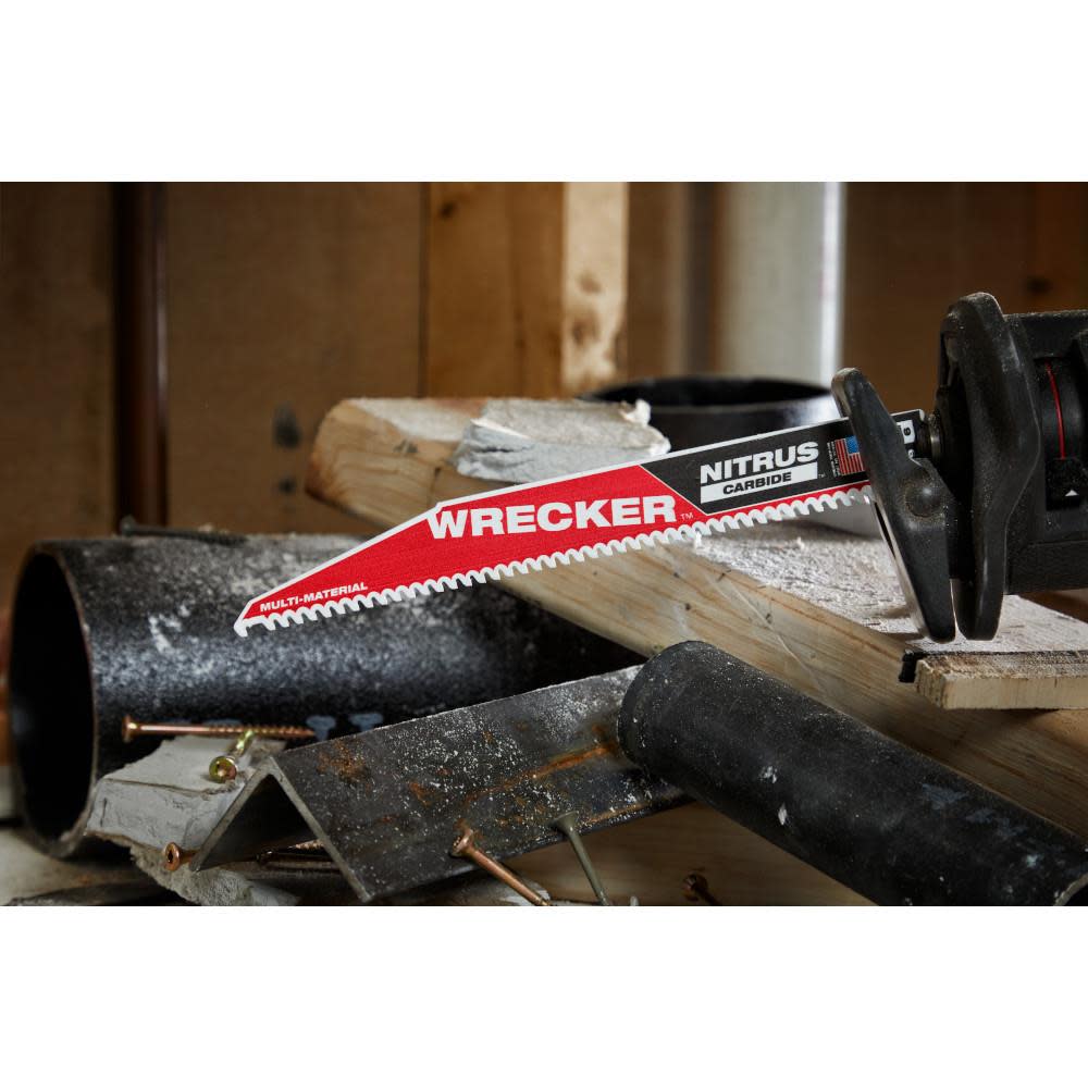 Milwaukee 6″ WRECKER with NITRUS CARBIDE 5Pk - Ascmtools