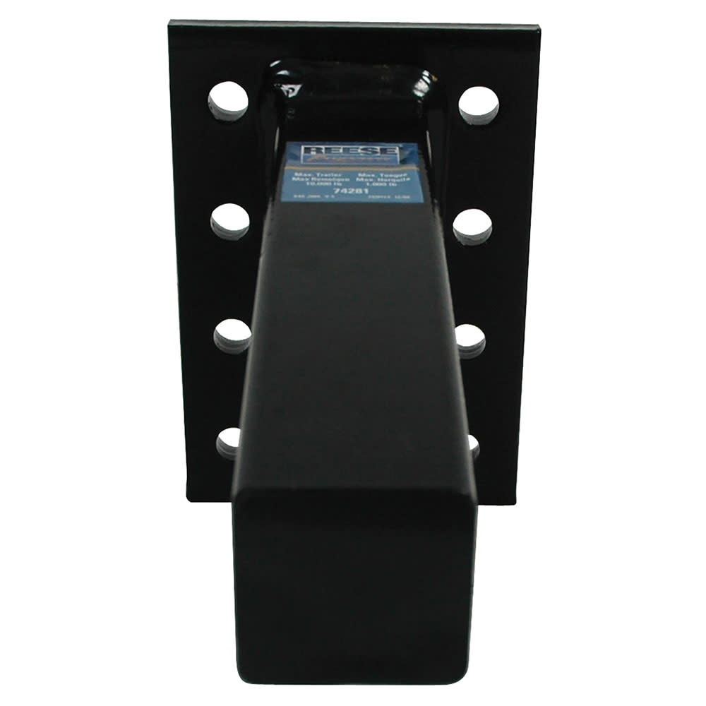 Reese 7.75″ 10000 lbs Black Steel Pintle Hook Mounting Plate - Ascmtools