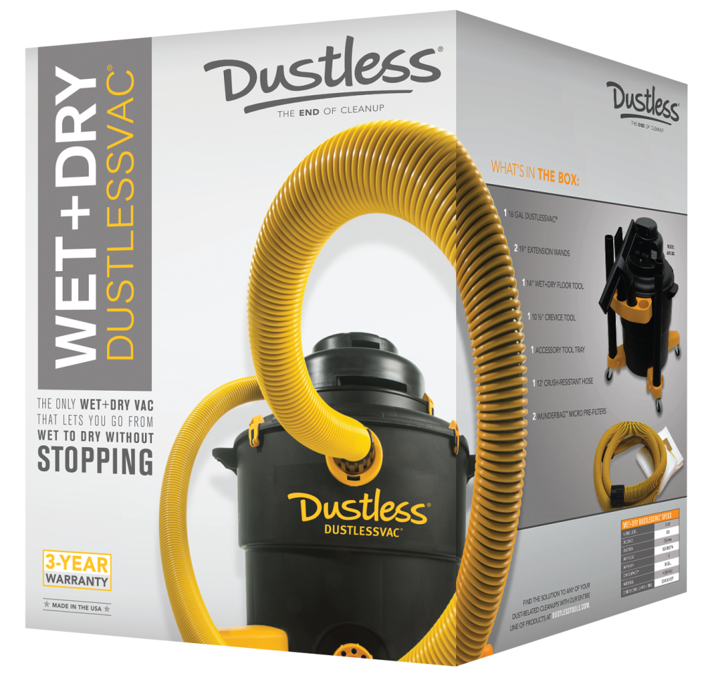 Diteq Dustless 16 gal Wet/Dry Vacuum - Ascmtools