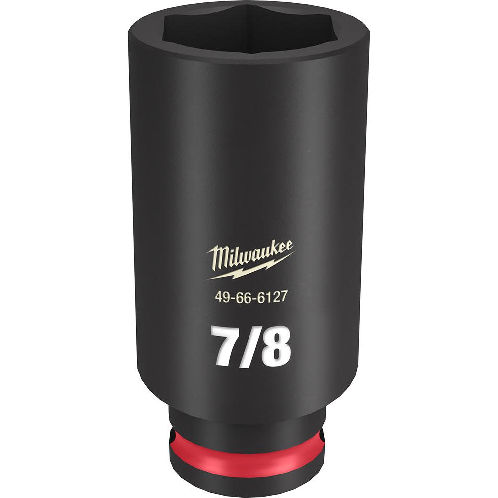 Milwaukee SHOCKWAVE Impact Duty Socket 3/8″ Drive 7/8″ Deep 6 Point - Ascmtools