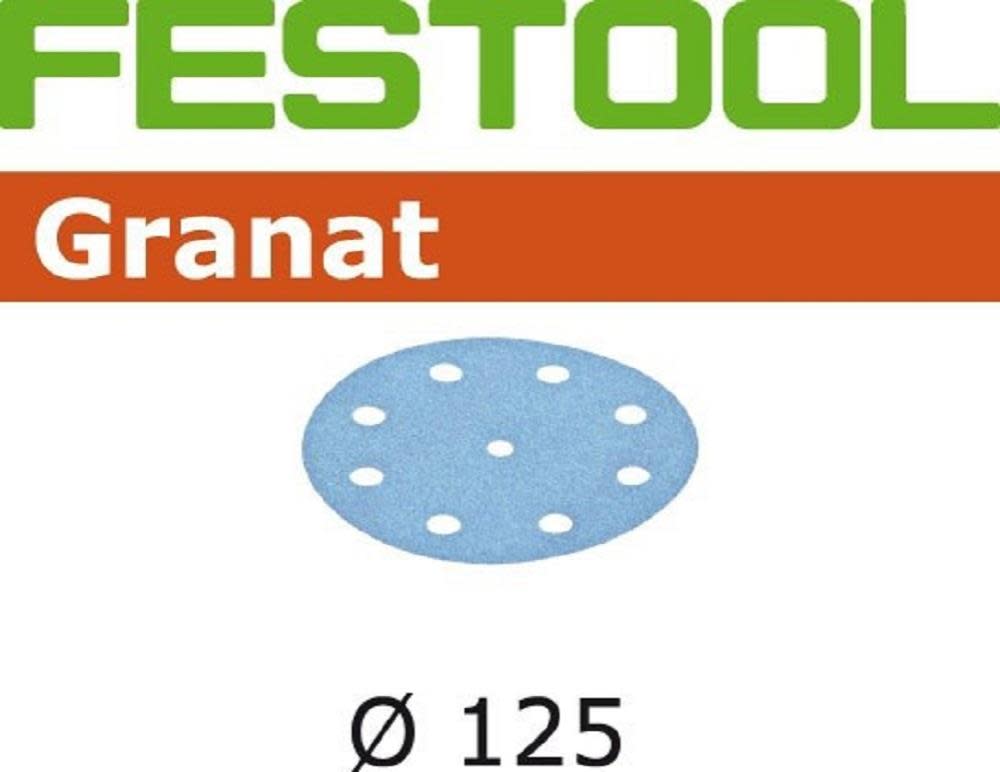 Festool Granat P800 Sanding Abrasives for ETS 125 / RO 125 Sanders Pack Of 50 - Ascmtools