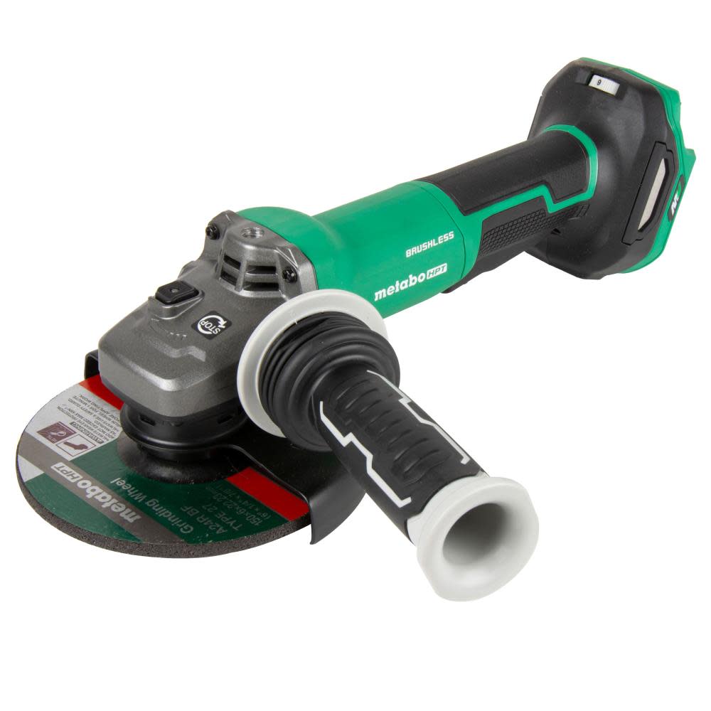 Metabo HPT 36V MultiVolt 6″ Angle Grinder Paddle Switch Variable Speed Cordless Bare Tool - Ascmtools