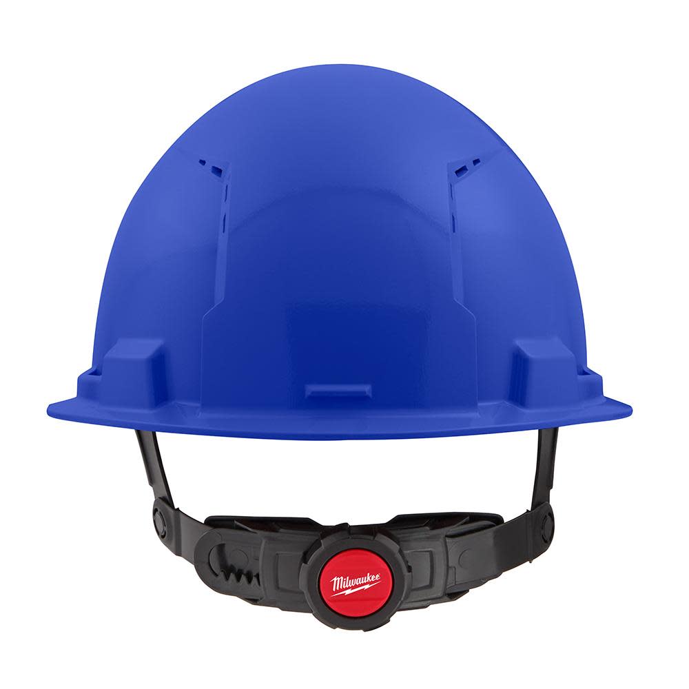 Milwaukee Blue Front Brim Vented Hard Hat with 6pt Ratcheting Suspension Type 1 Class C - Ascmtools