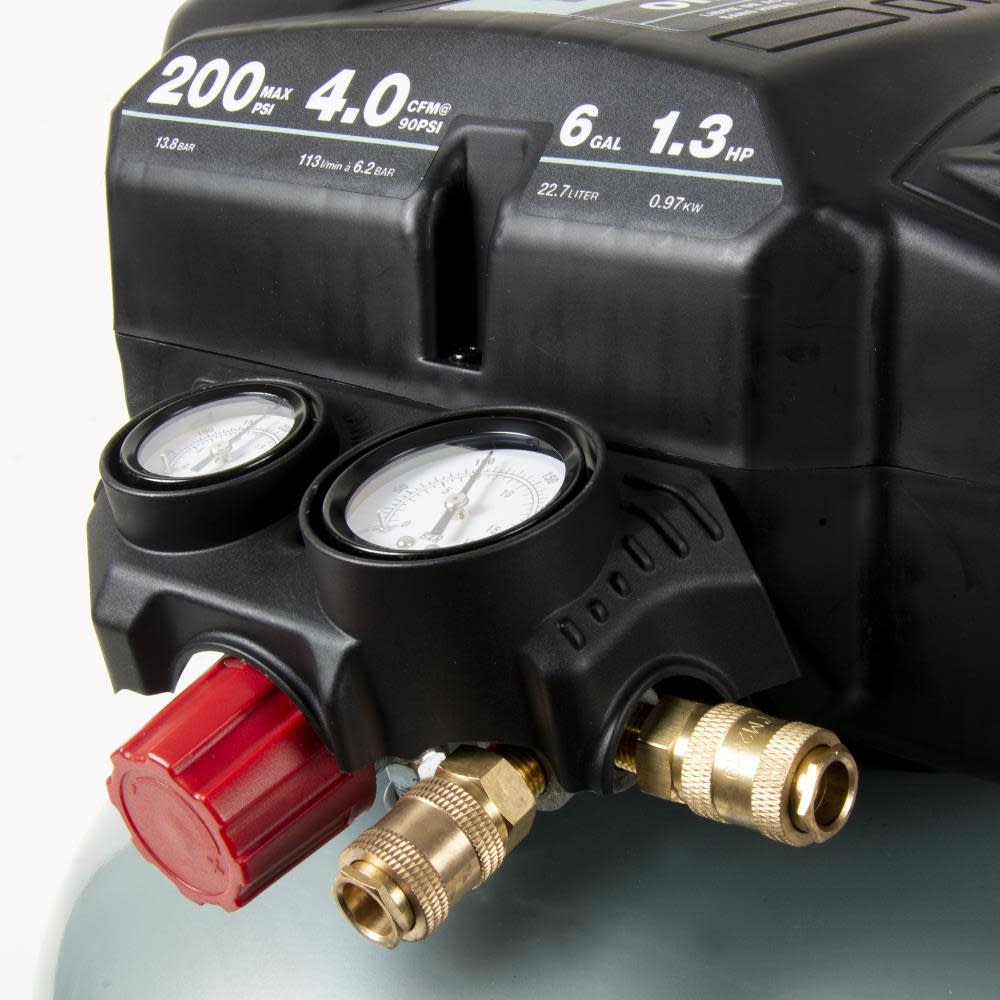 Metabo HPT The Tank 6 Gallon 200 PSI Job Site Compressor - Ascmtools