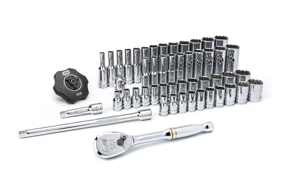 GEARWRENCH 51 Pc 1/4″ Drive 12 Point SAE/Metric Mechanics Tool Set - Ascmtools