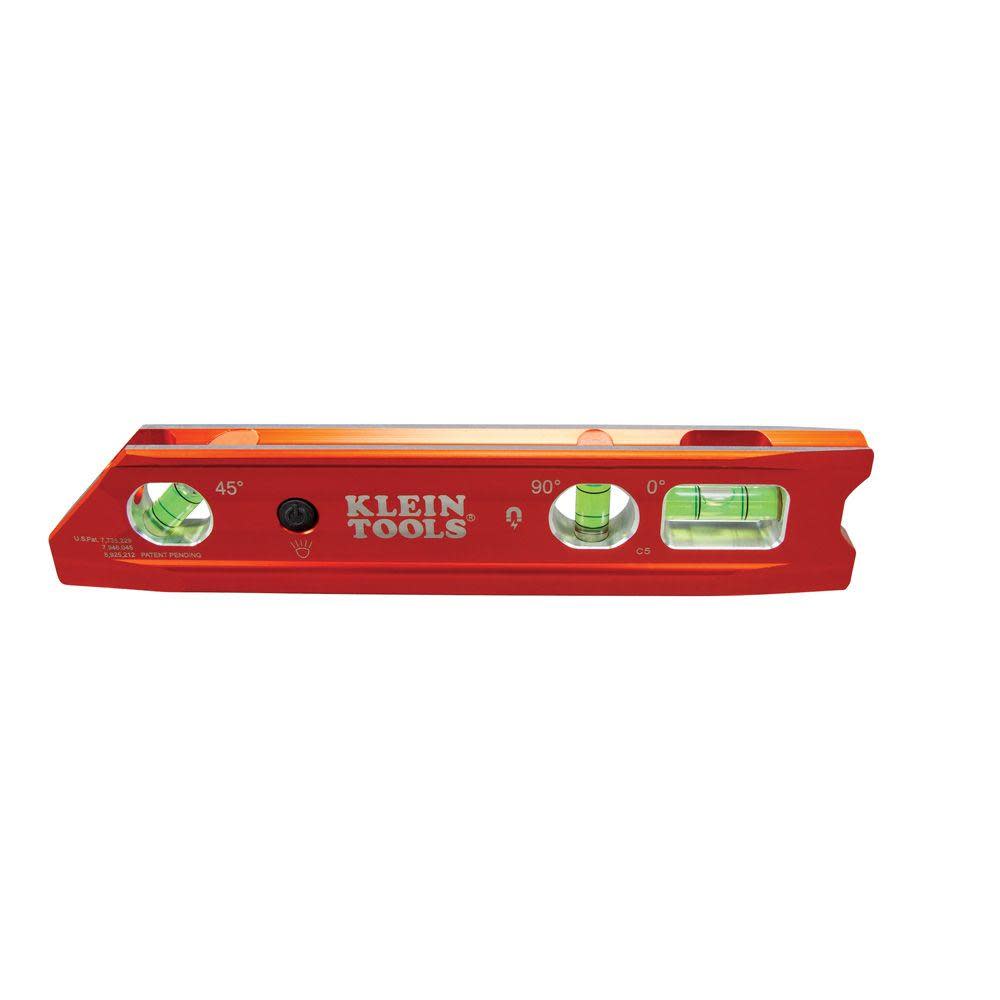 Klein Tools Lighted Torpedo Billet Level REM - Ascmtools