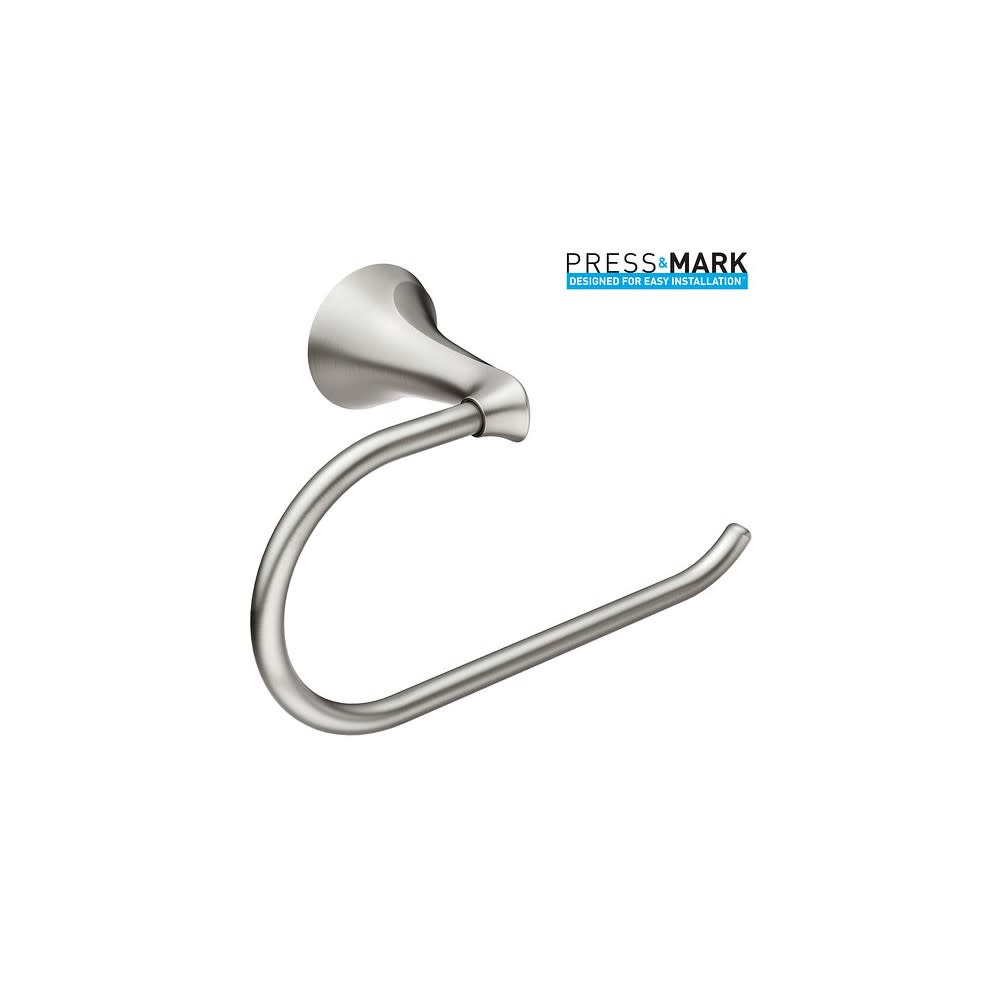 Moen Darcy Toilet Paper Holder Brushed Nickel 1 Post European - Ascmtools