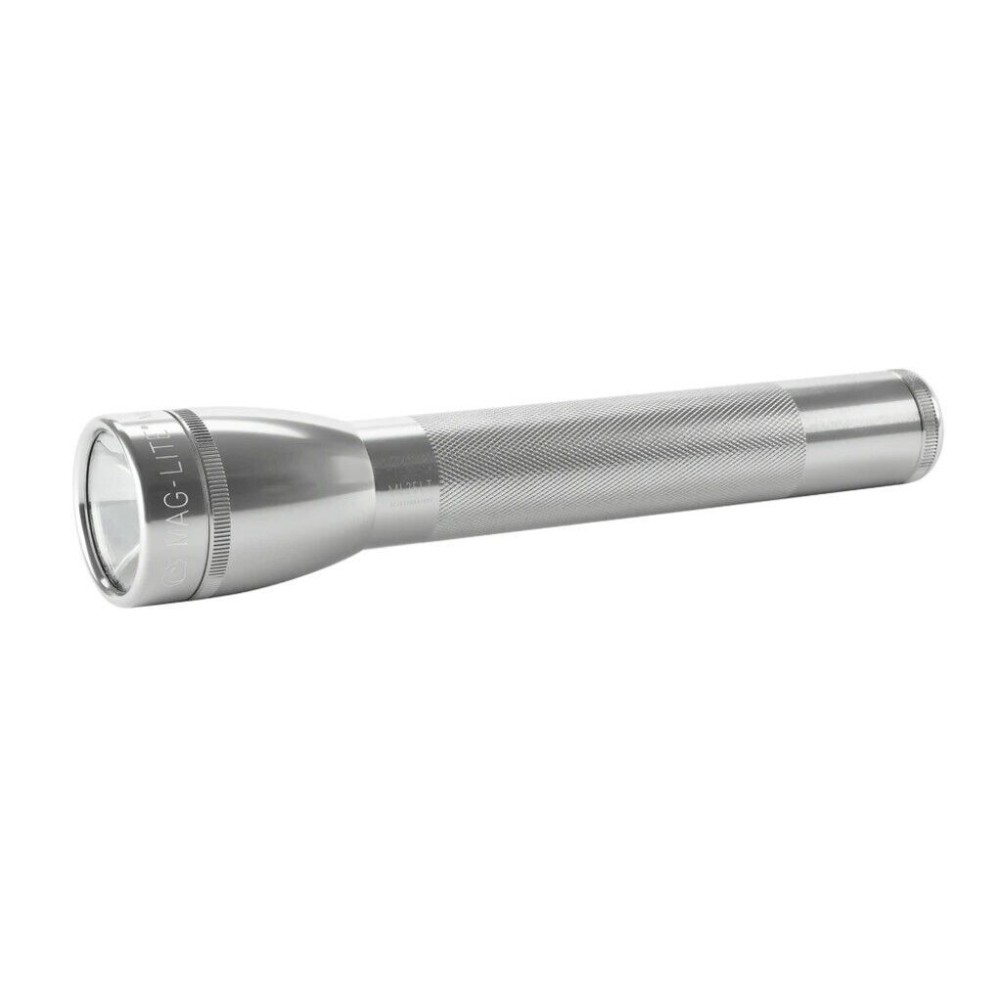 Maglite Flashlight ML25LT 173 Lumens Silver LED 2 Cell C - Ascmtools