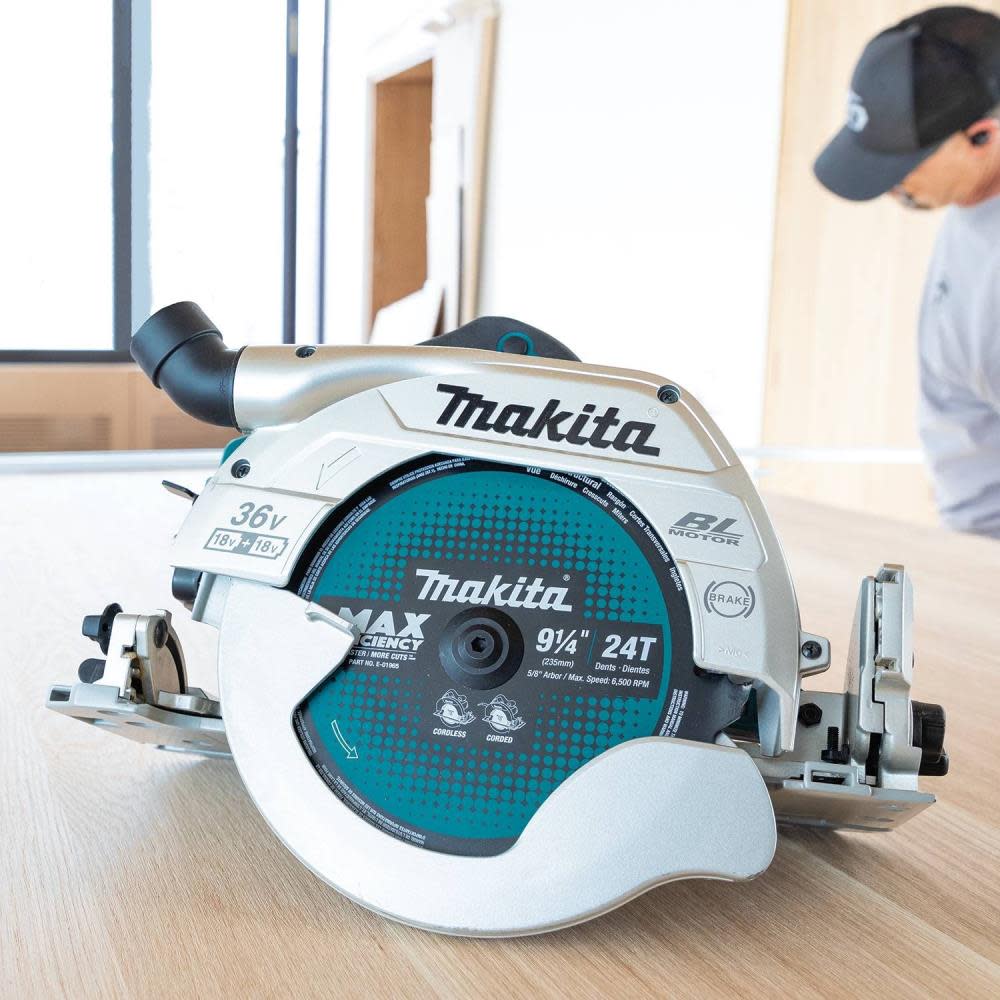 Makita 18V X2 LXT 36V 9 1/4 Circular Saw with Guide Rail Compatible Base Bare Tool - Ascmtools