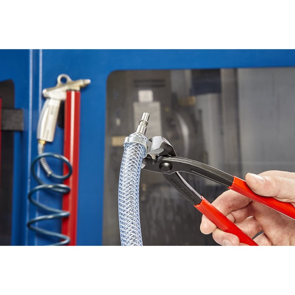 Knipex Ear Clamp Pliers Plastic Coated Handle 220mm - Ascmtools