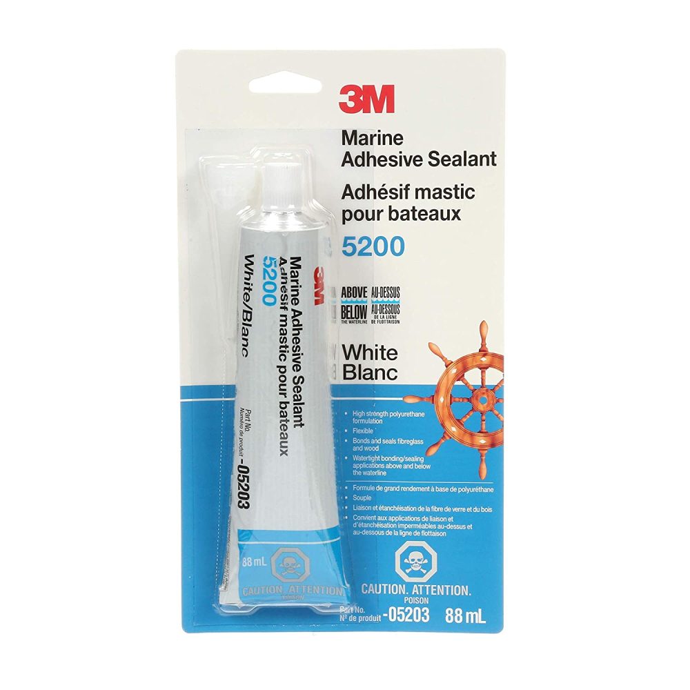 3M 3oz 5200 Series White Marine Adhesive Sealant - Ascmtools