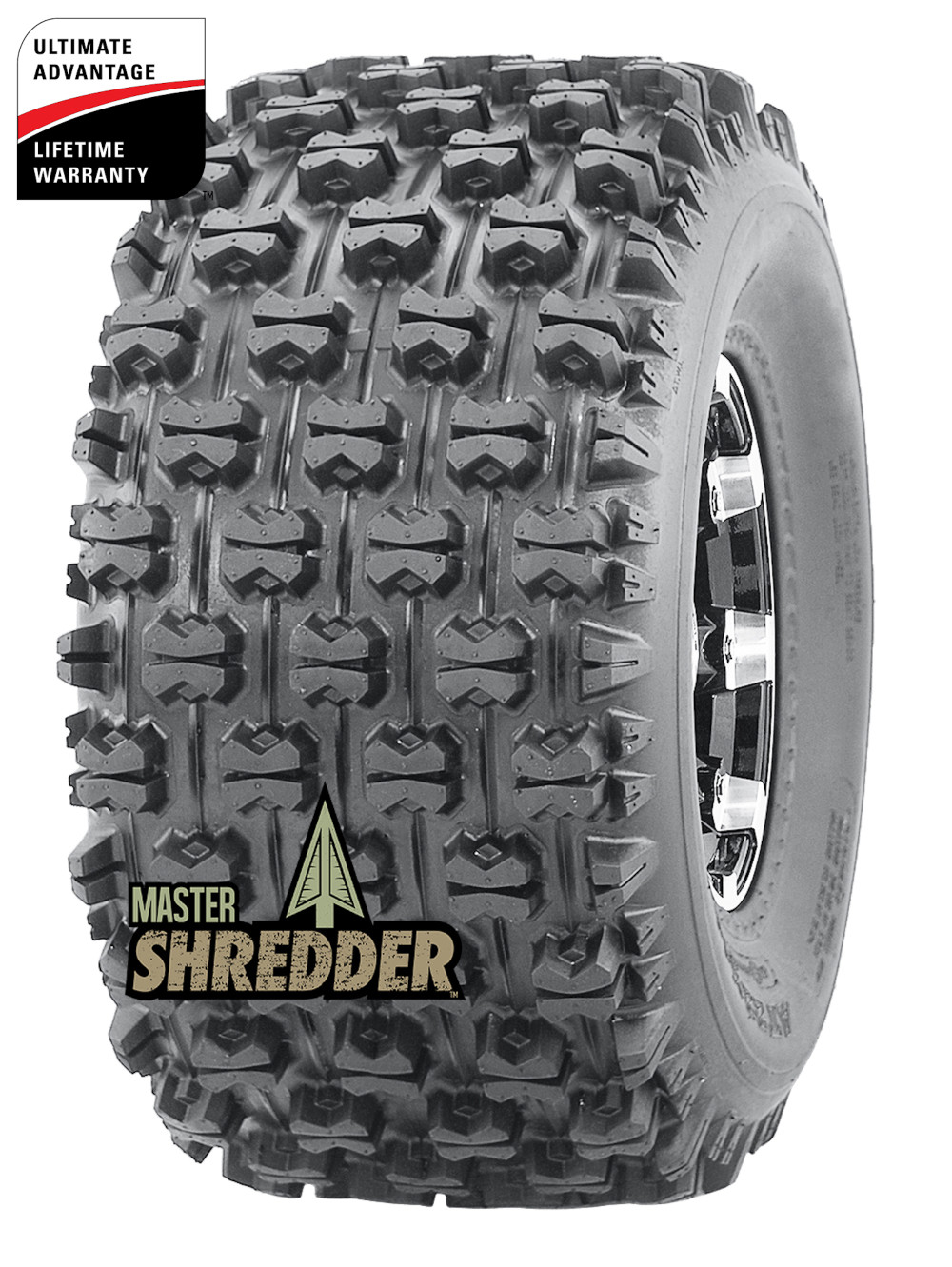Master ATV 22×11.00-9 6P TL Shredder (Rear) ATV Tire (Tire Only) - Ascmtools