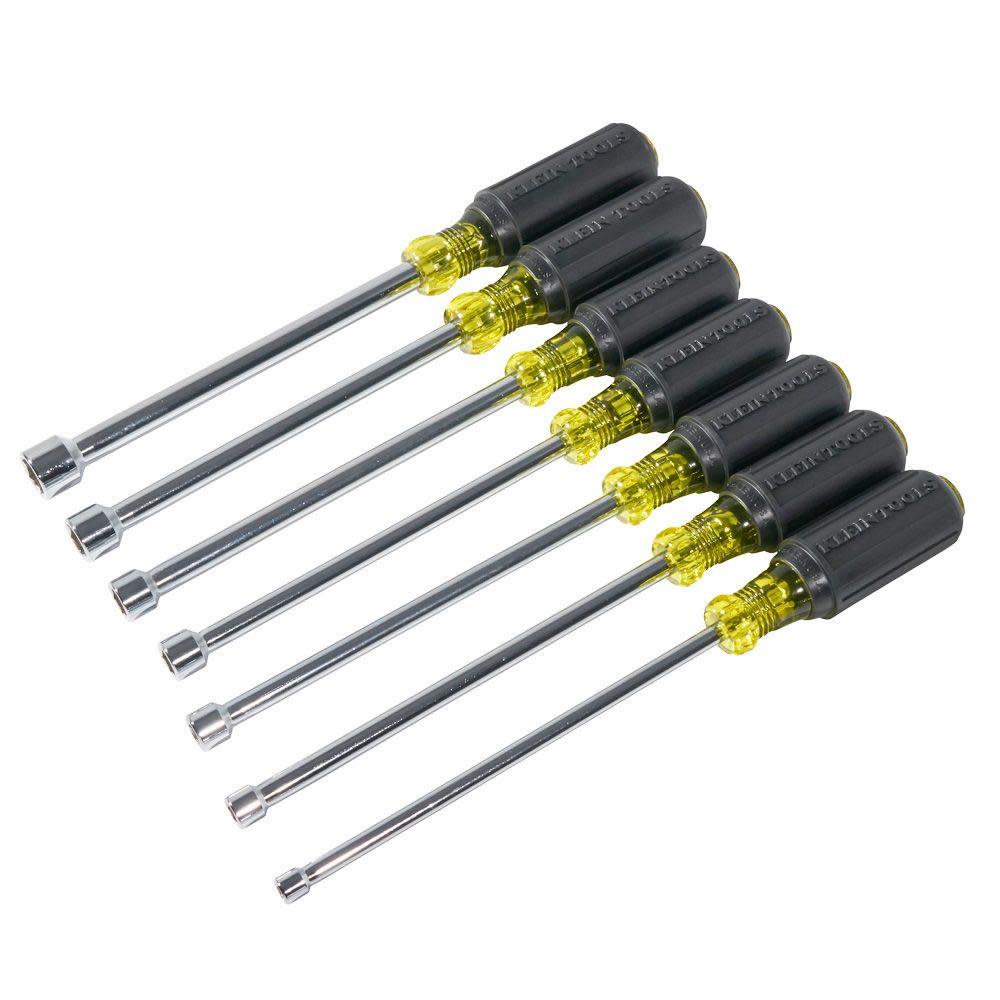 Klein Tools Magnetic Nut Driver 6″ Shafts 7 Pc - Ascmtools
