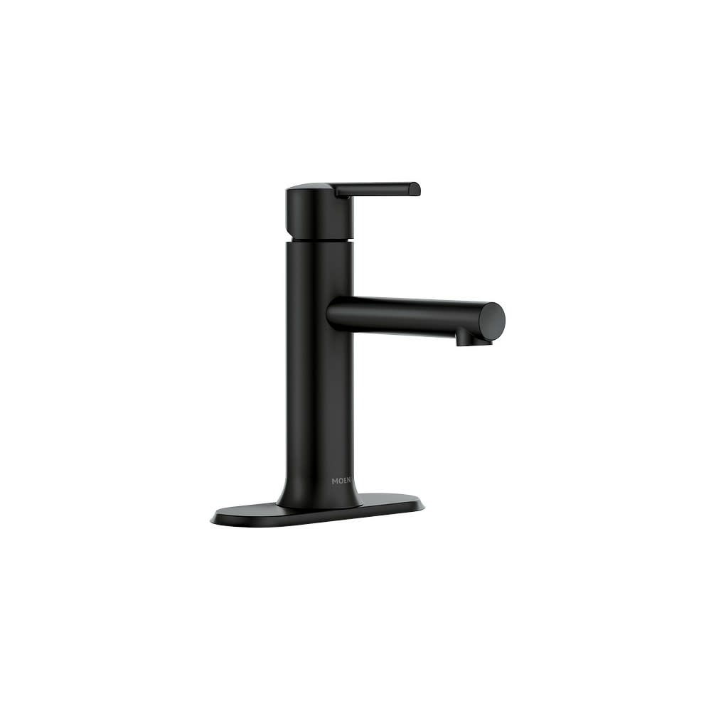 Moen Arlys Bathroom Faucet Black 1 Handle Low Arc Low Profile - Ascmtools