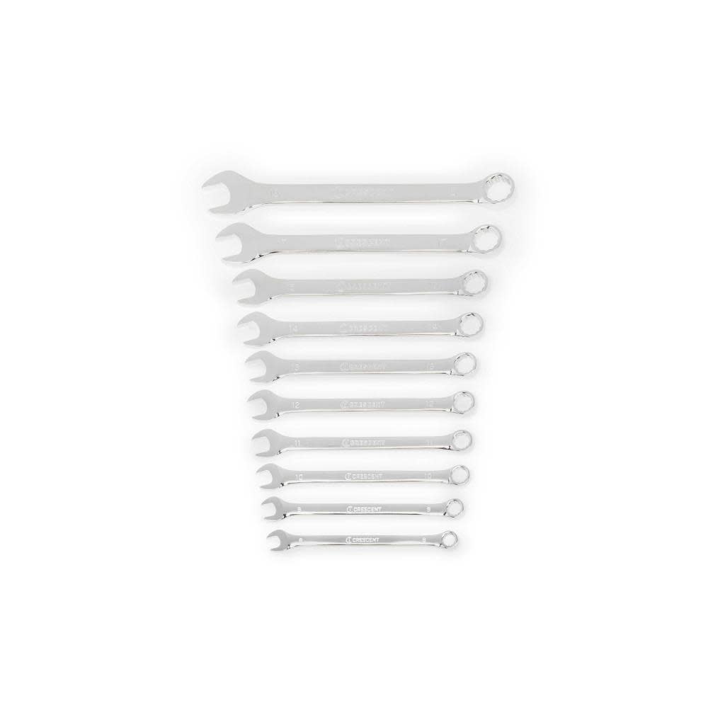 Crescent Metric Combination Wrench Set 12 Point 10pc - Ascmtools