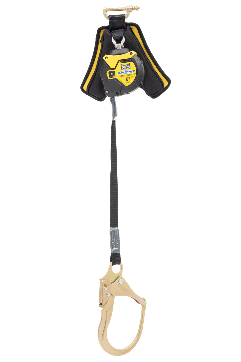Werner Bantam 6′ Web Leading Edge Self Retracting Lifeline with Steel Form Hook - Ascmtools