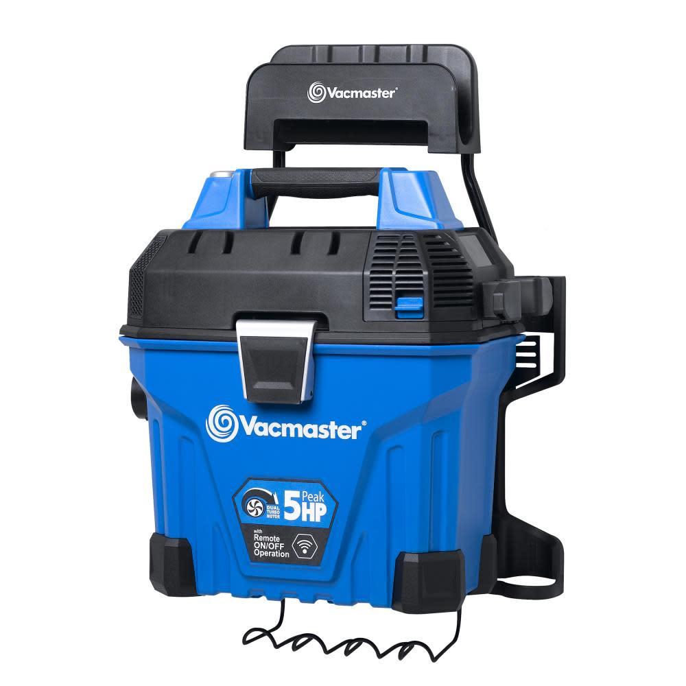 Vacmaster 5 Gallon Wall Mountable Wet/Dry Vac with Remote Control - Ascmtools