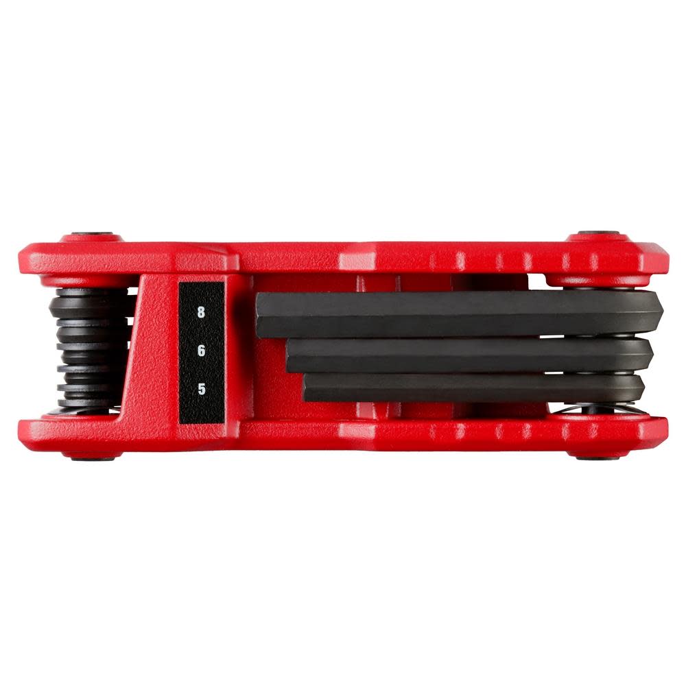 Milwaukee 8 Key Folding Hex Key Set Metric - Ascmtools