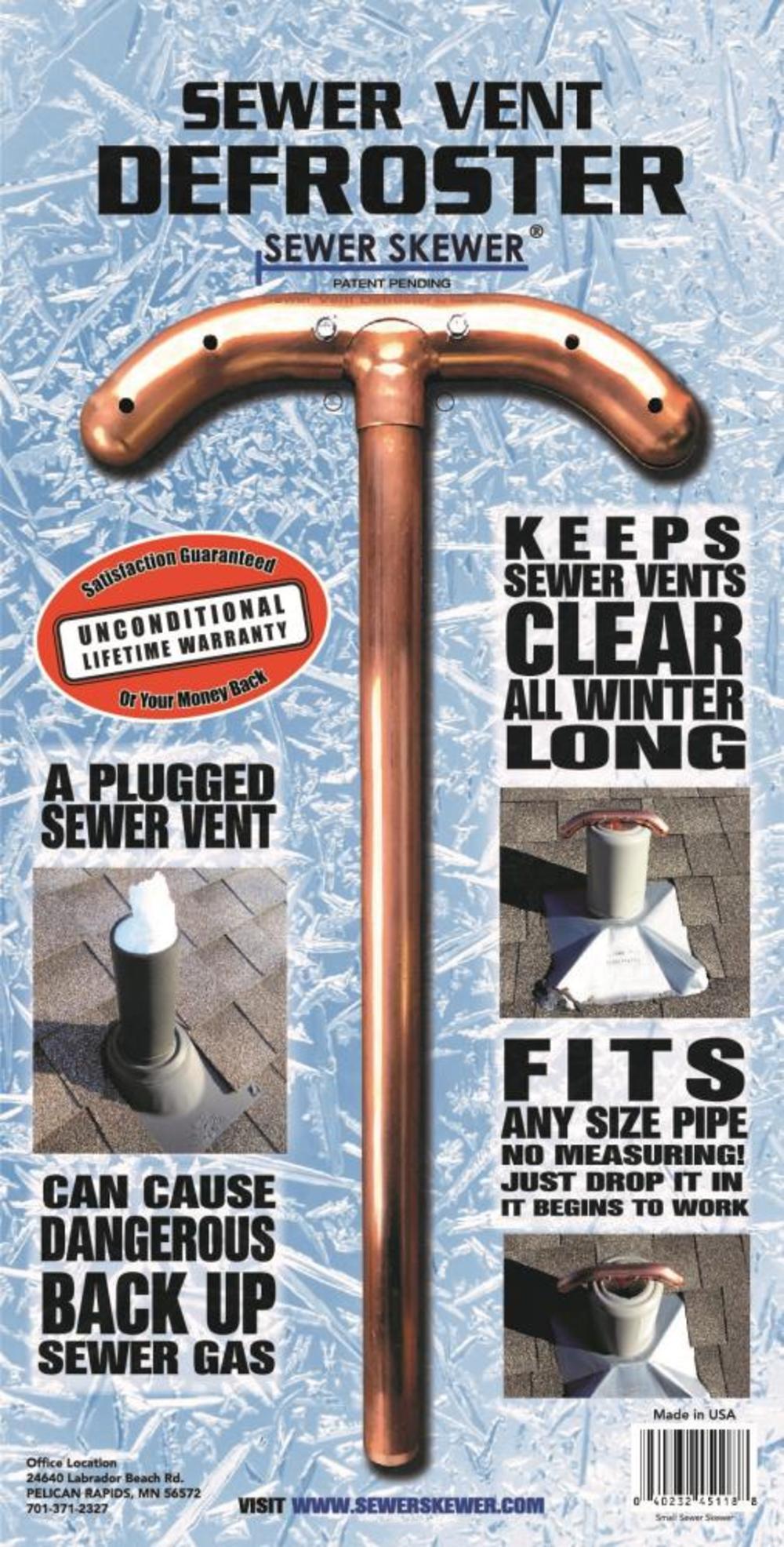 Sewer Skewer 16″ Sewer Vent Defroster - Ascmtools