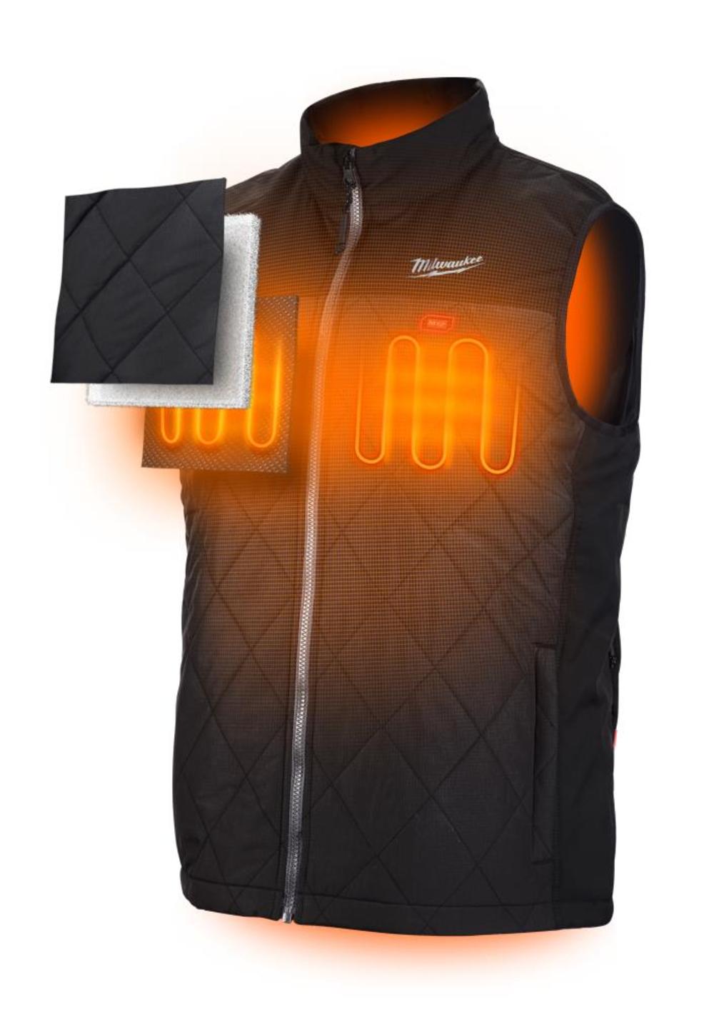 Milwaukee M12 Heated AXIS Vest Kit XL (Black) - Ascmtools