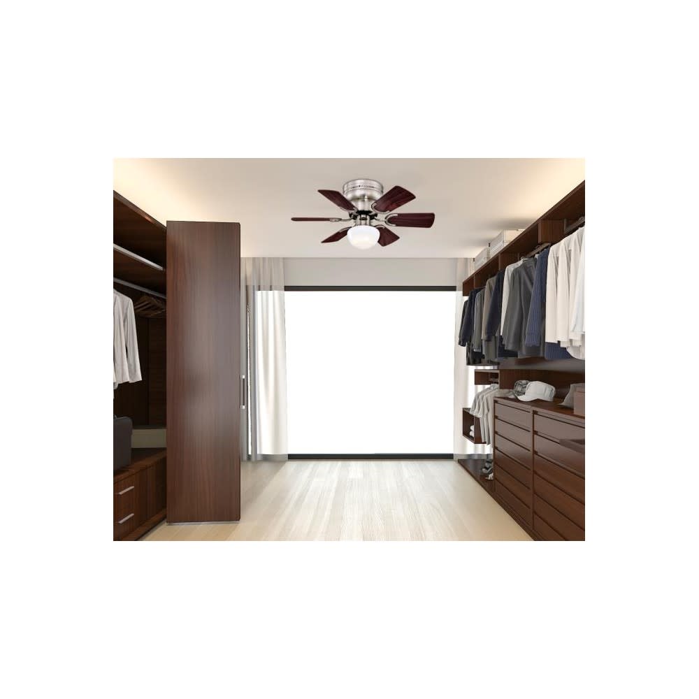 Westinghouse 30″ Petite Brushed Nickel LED Indoor Ceiling Fan - Ascmtools