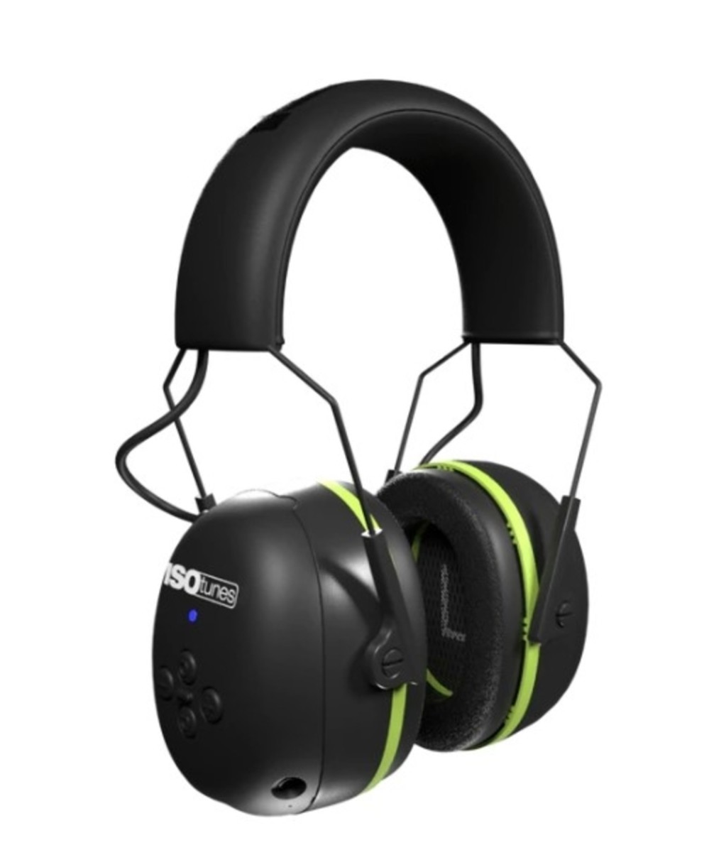 ISOtunes AIR DEFENDER Earmuff Bluetooth Black/Safety Green - Ascmtools
