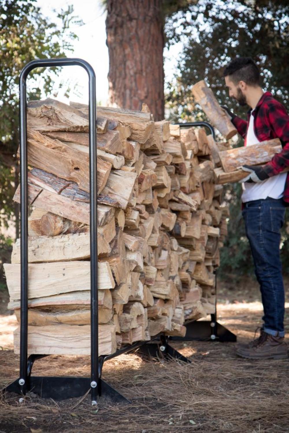 Champion Power Equipment 96-Inch Firewood Rack - Ascmtools